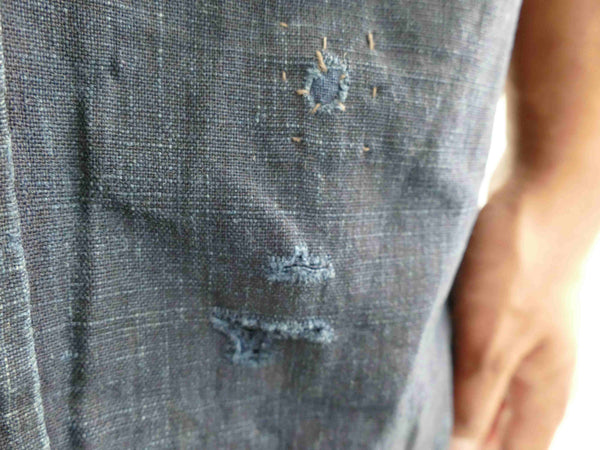 1900-1940 Vintage Indigo Noragi Boro Jacket