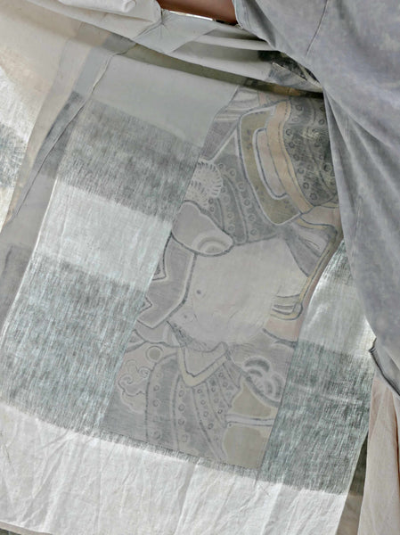 1930s RARE Japanese Vintage Noragi - handwritten TSUTSUGAKI fabric