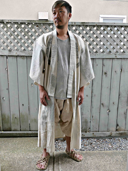 1930s RARE Japanese Vintage Noragi - handwritten TSUTSUGAKI fabric