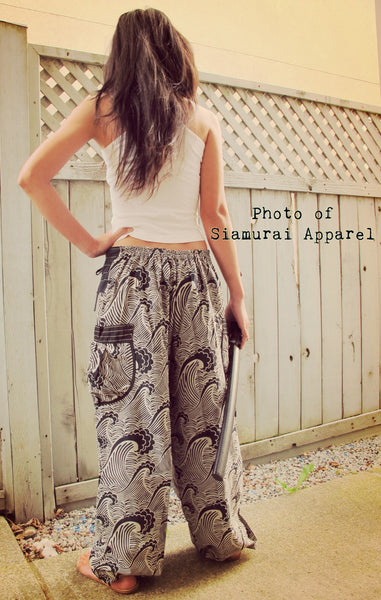 Big Waves Black Comfy Pants