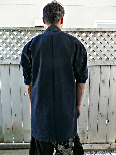 1900-1940 Vintage Indigo Noragi Boro Jacket
