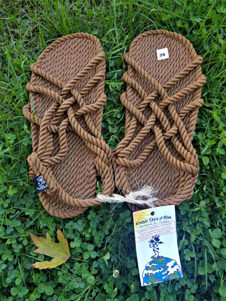 Brown Rope Sandals