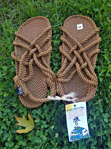Brown Rope Sandals
