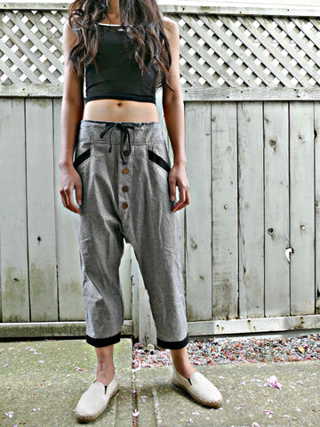 Modern Style Light Grey Pants - #K002