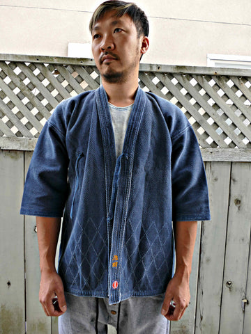ANTIQUE INDIGO KENDO SASHIKO SWORDMAN JACKET