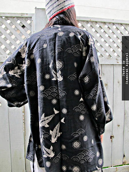 Koi Fish Samurai Noragi Kimono Regular & XXL