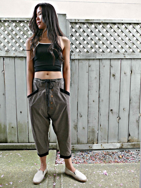 Modern Style Brown Pants - #K003