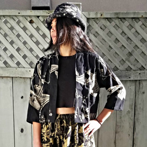 Sakura Koi Cropped Top Jacket