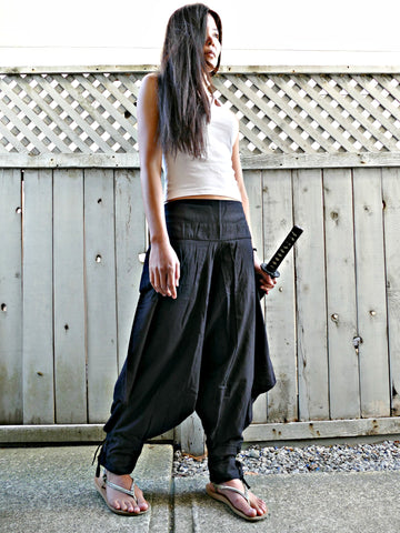 Plain (BLACK) Tribal Warrior Pants