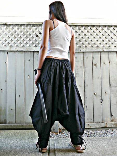 Plain (BLACK) Tribal Warrior Pants
