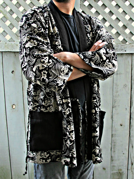 Ronin Ocean Waves Kimono Noragi