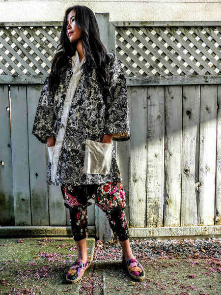 Noragi Kimono Special - White Dragon